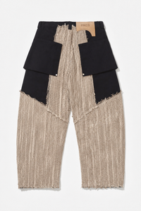 CROCHET TELA PANTS BLACK