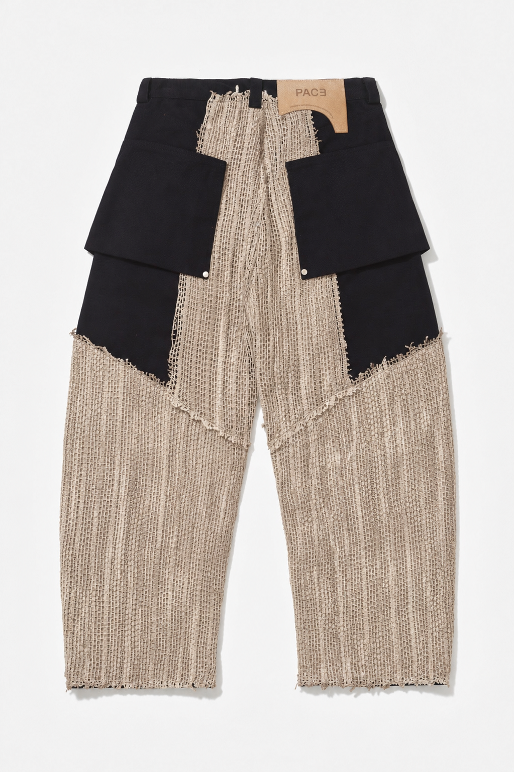 CROCHET TELA PANTS BLACK