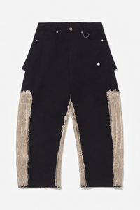 CROCHET TELA PANTS BLACK