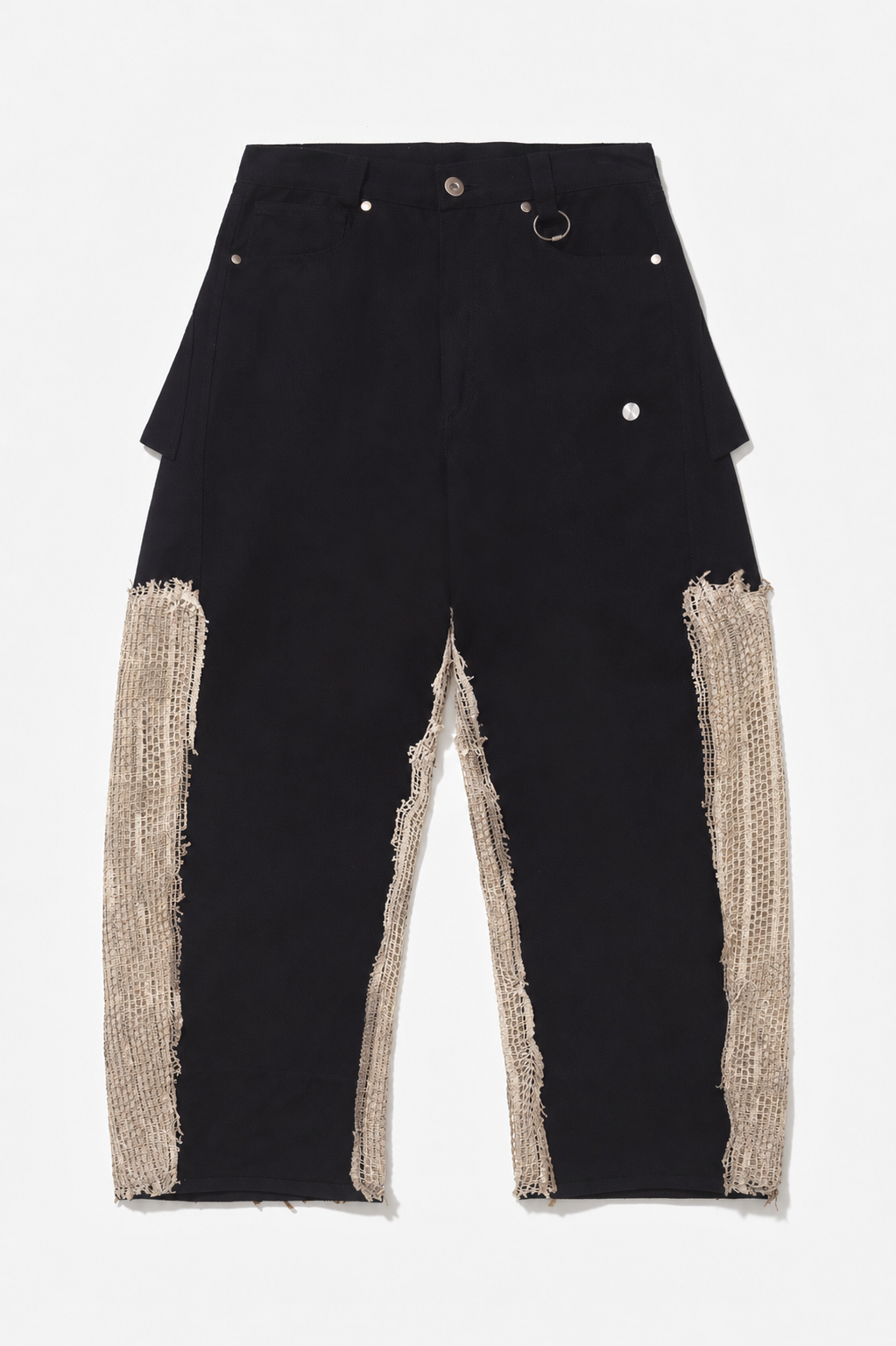 CROCHET TELA PANTS BLACK