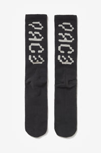 PACE STANDARD SOCKS STONE WASHED BLACK