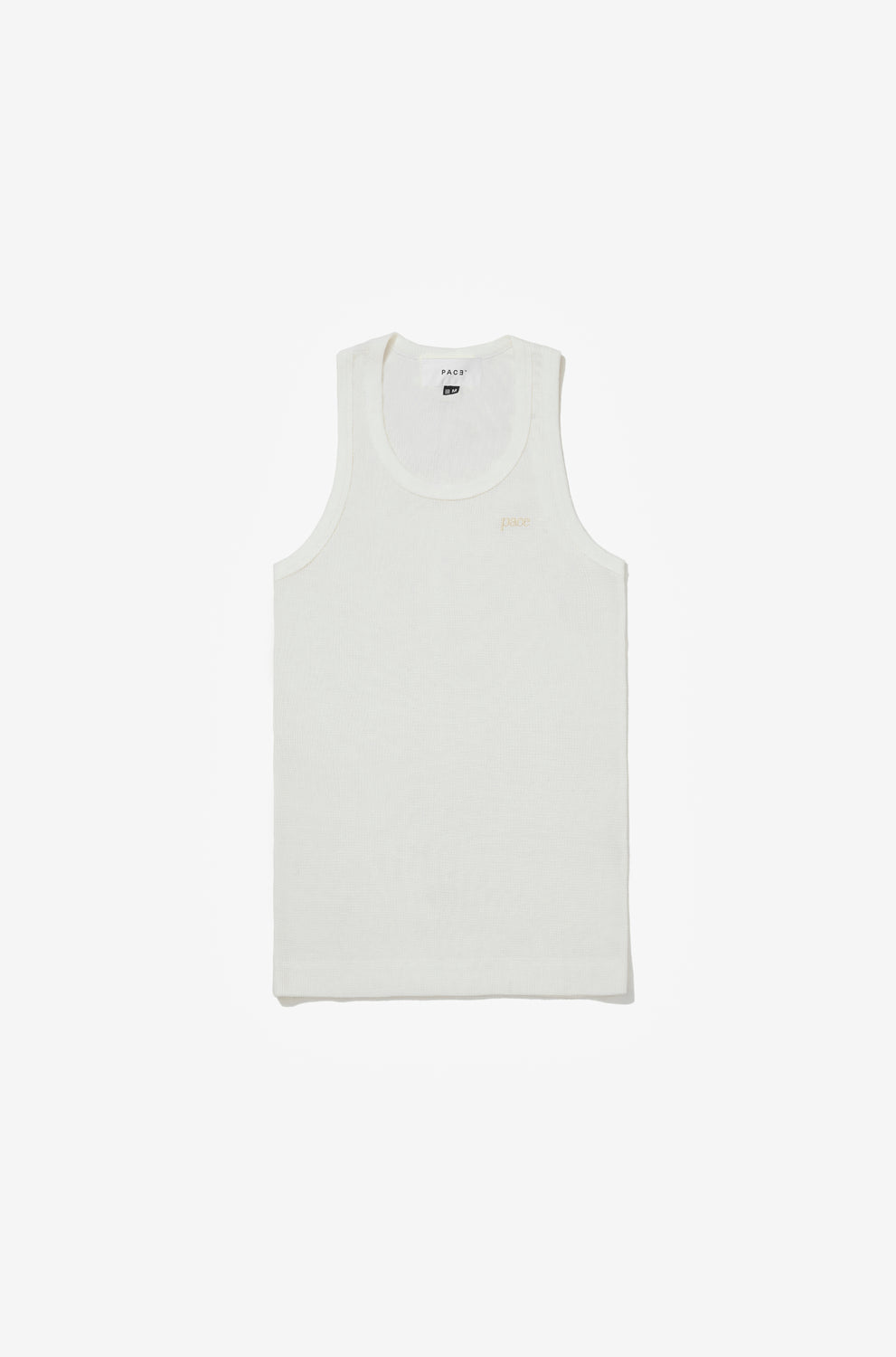 TANK TOP WAFFLE KNIT OFF WHITE