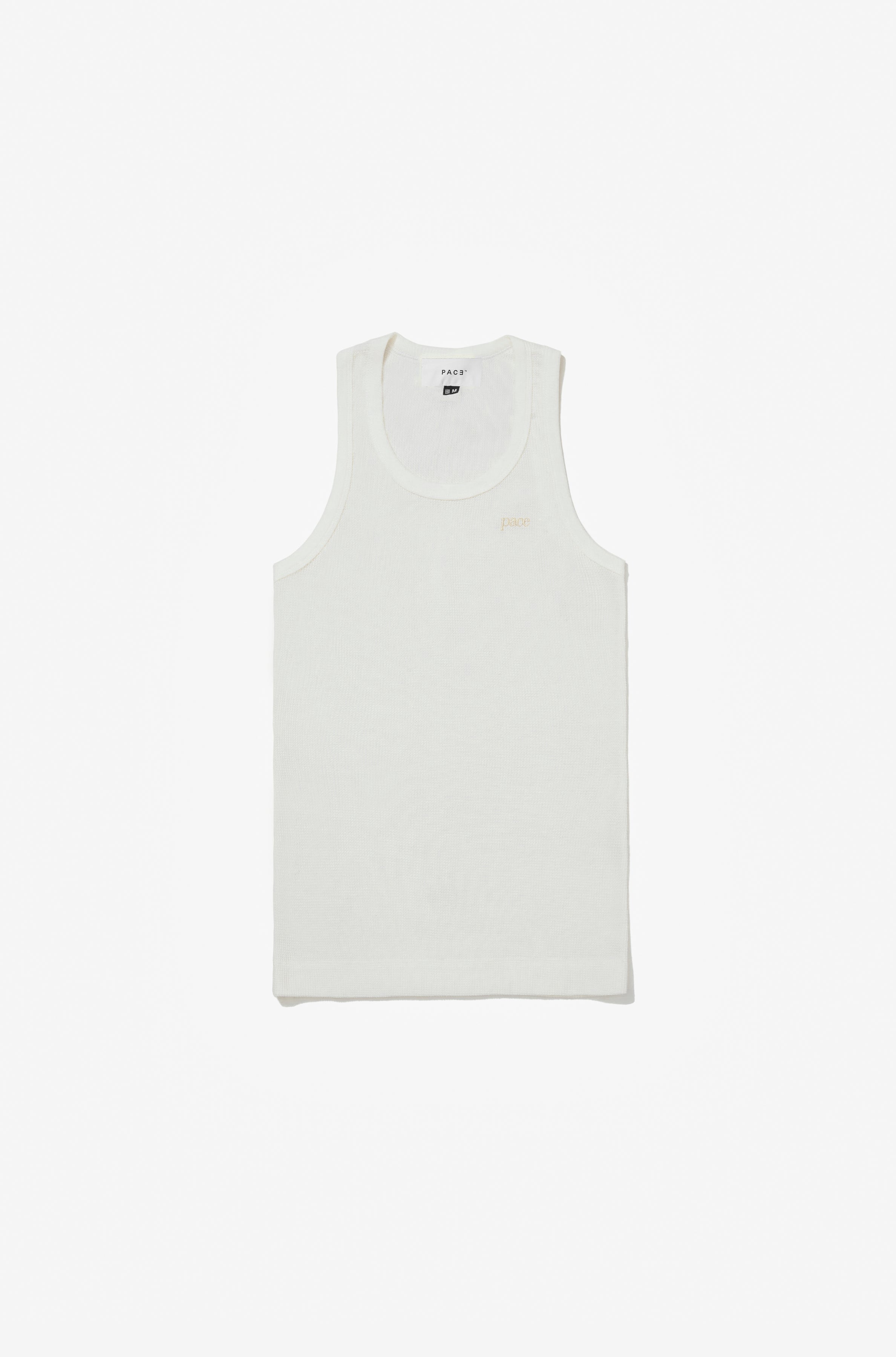 TANK TOP WAFFLE KNIT OFF WHITE