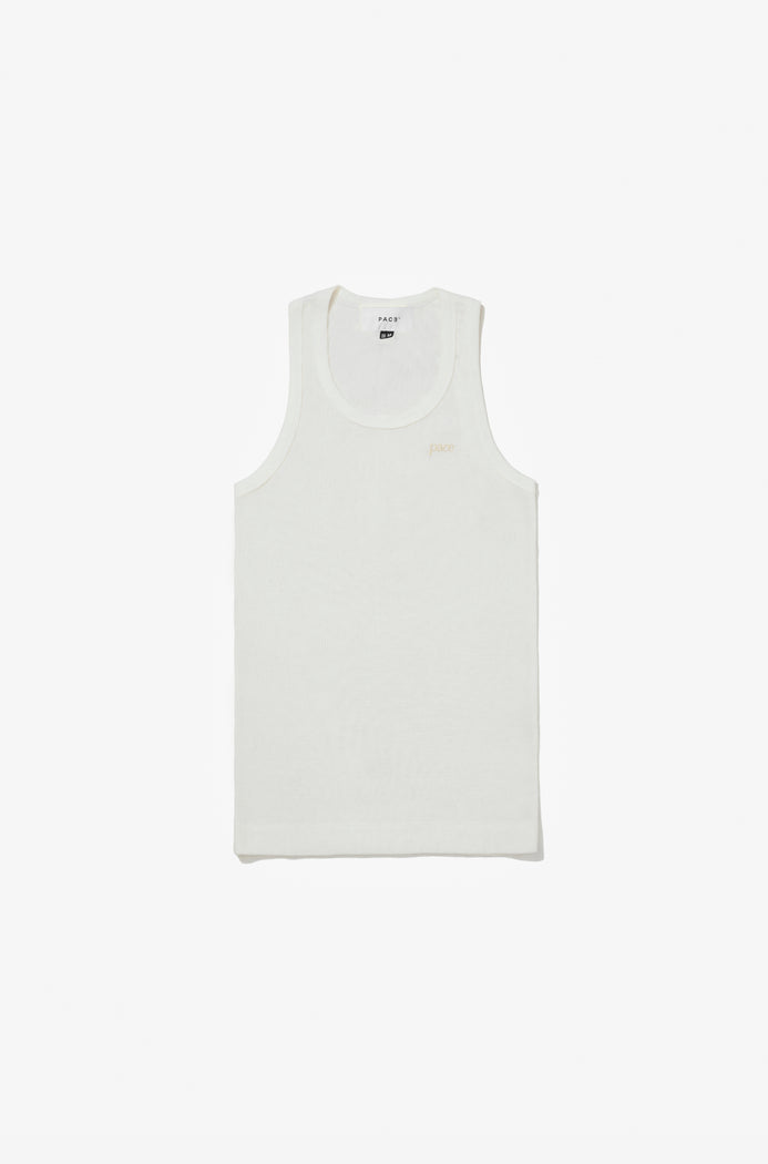TANK TOP WAFFLE KNIT OFF WHITE