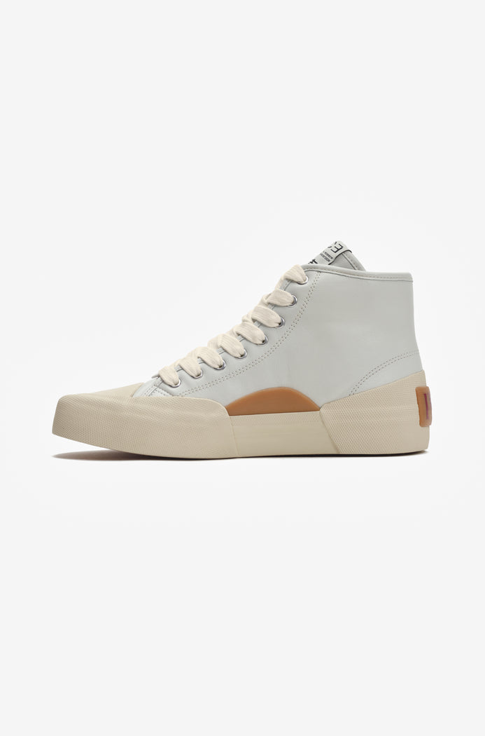 YACHT-RUBBER LEATHER HIGH OFF WHITE