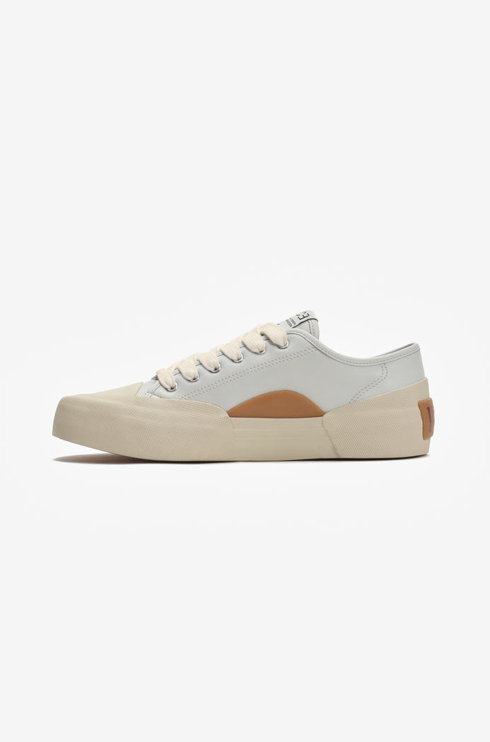 YACHT-RUBBER LEATHER LOW OFF WHITE
