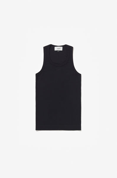 TANK TOP WAFFLE KNIT BLACK – PACE ™