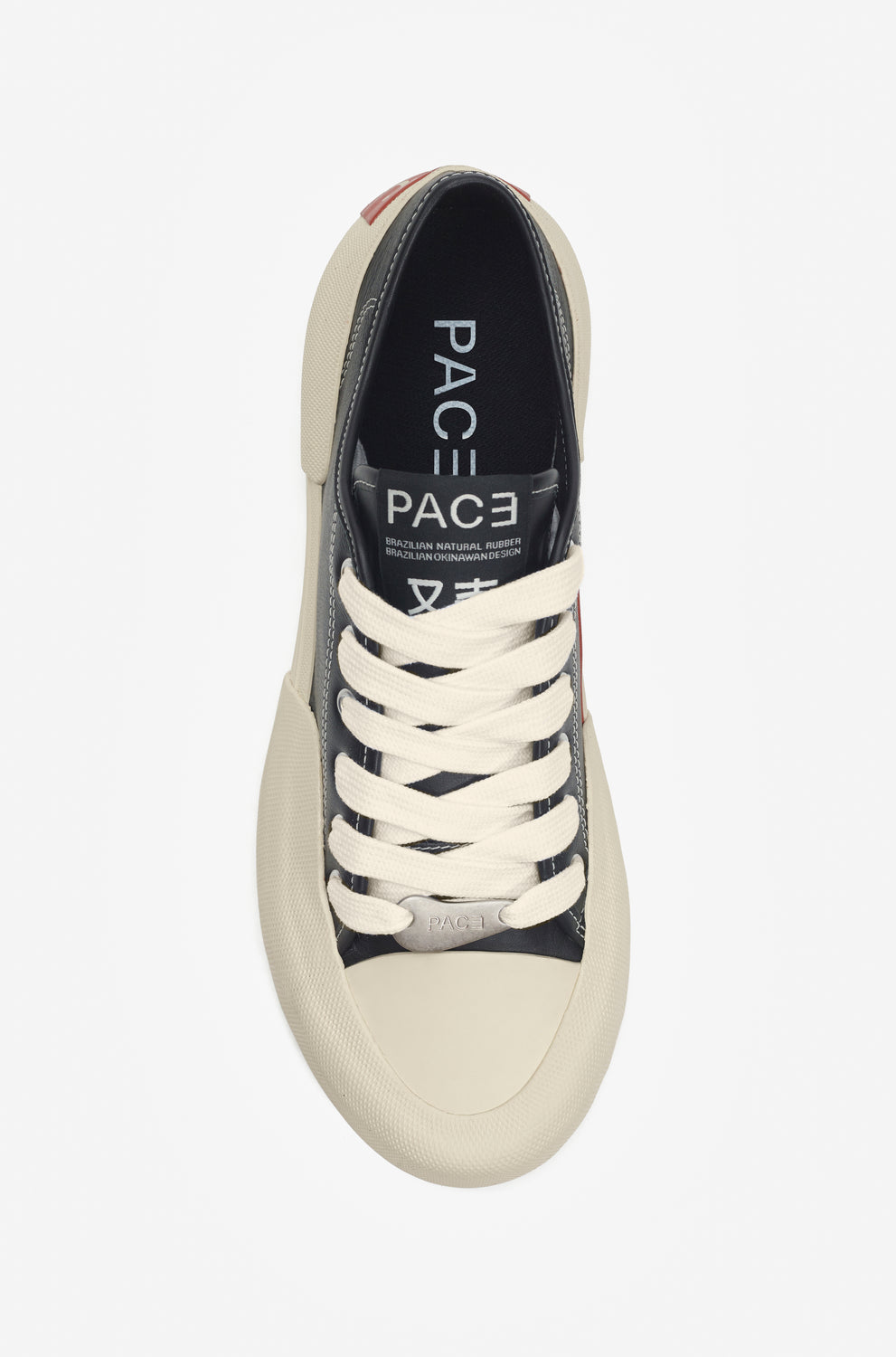 YACHT-RUBBER LEATHER LOW BLACK