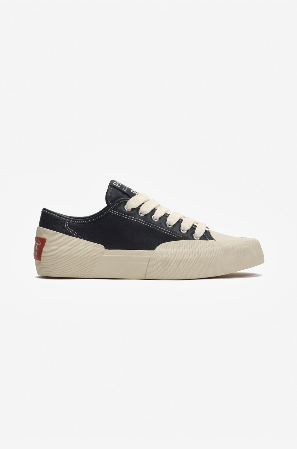 YACHT-RUBBER LEATHER LOW BLACK