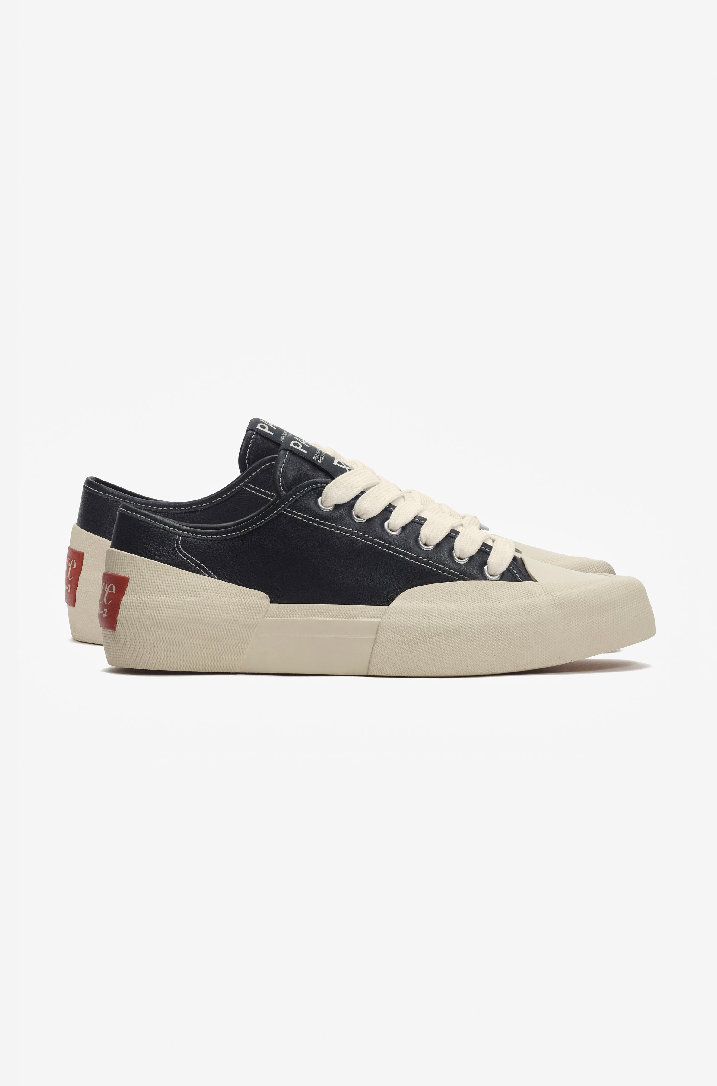 YACHT-RUBBER LEATHER LOW BLACK