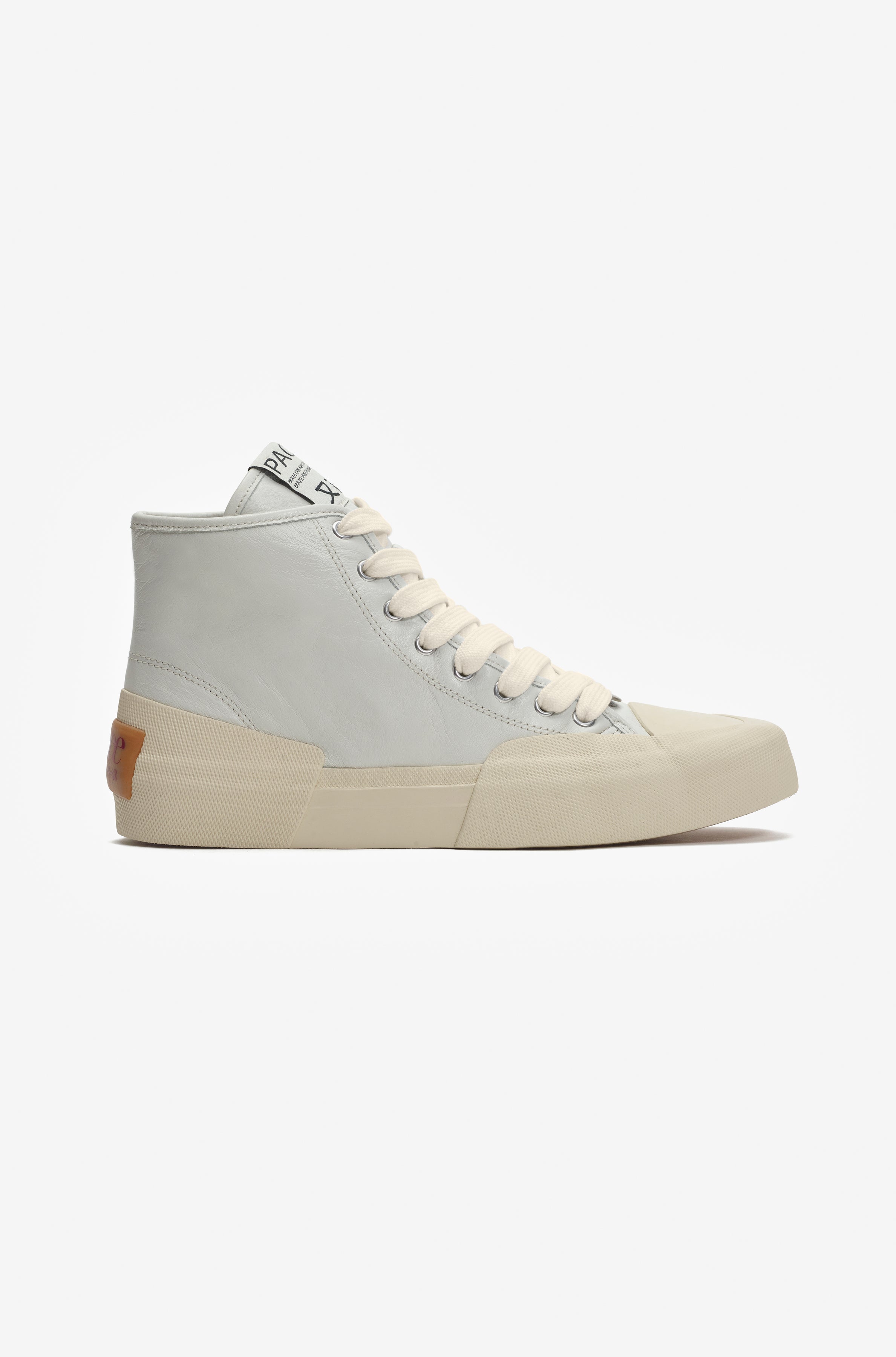 YACHT-RUBBER LEATHER HIGH OFF WHITE