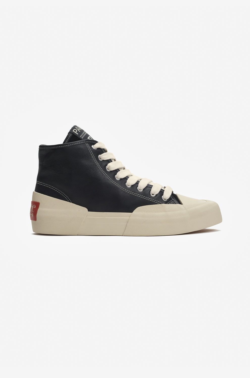 YACHT-RUBBER LEATHER HIGH BLACK