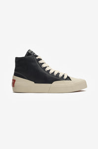 YACHT-RUBBER LEATHER HIGH BLACK