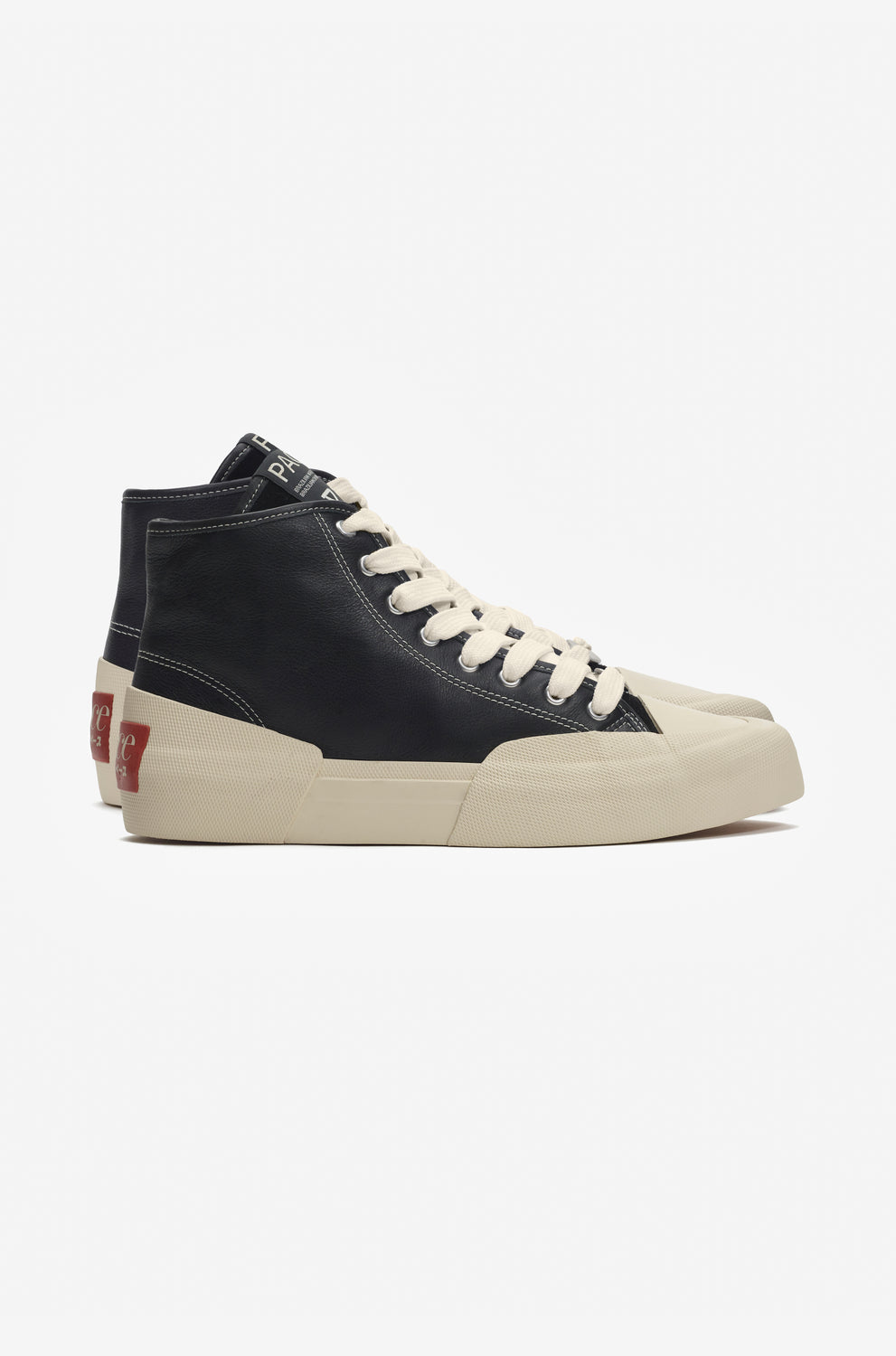 YACHT-RUBBER LEATHER HIGH BLACK