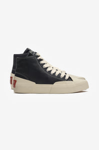YACHT-RUBBER LEATHER HIGH BLACK