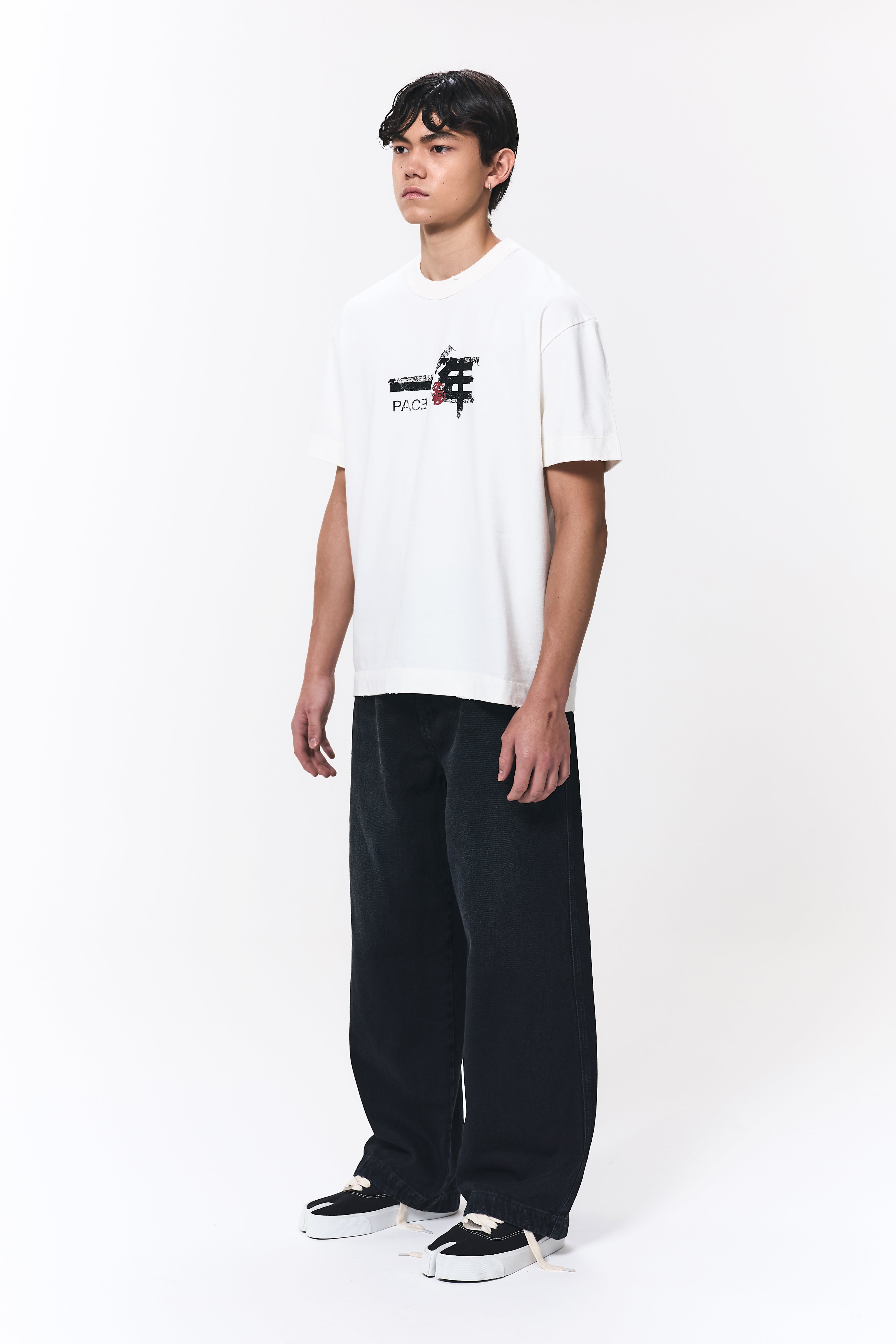 BABYL WHITE FLAME TEE【XLサイズ】 CAMISETA 1A FLAGSHIP BDAY TEE WHITE – PACE ™