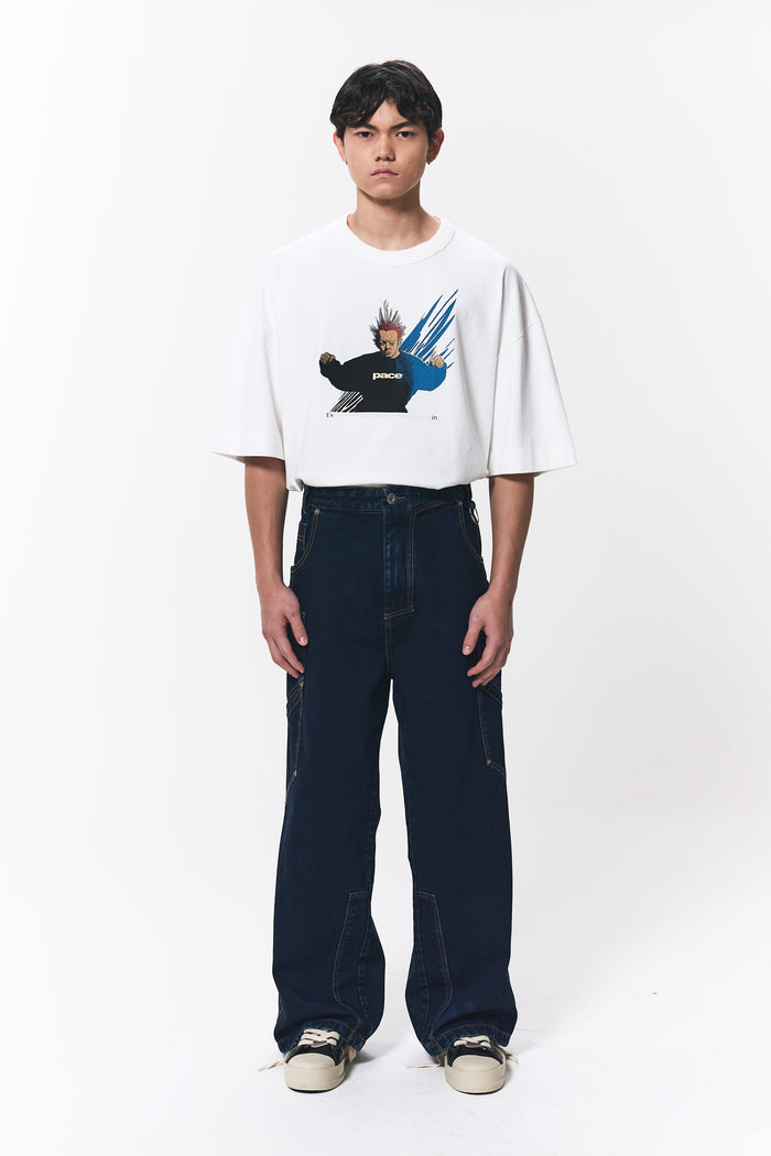 POKETTO RELAXED BLACK BLUE JEANS