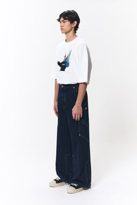 POKETTO RELAXED BLACK BLUE JEANS