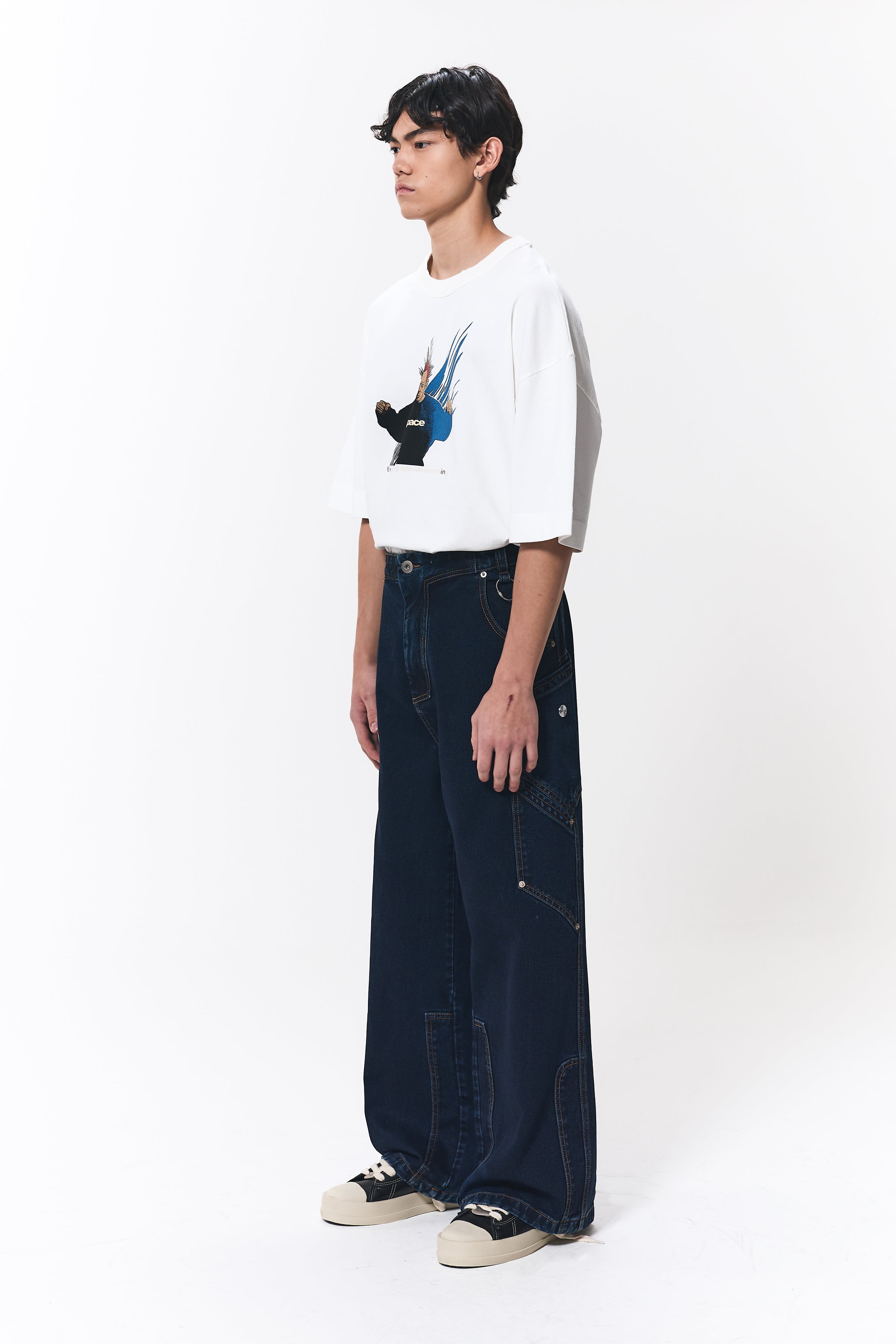 POKETTO RELAXED BLACK BLUE JEANS