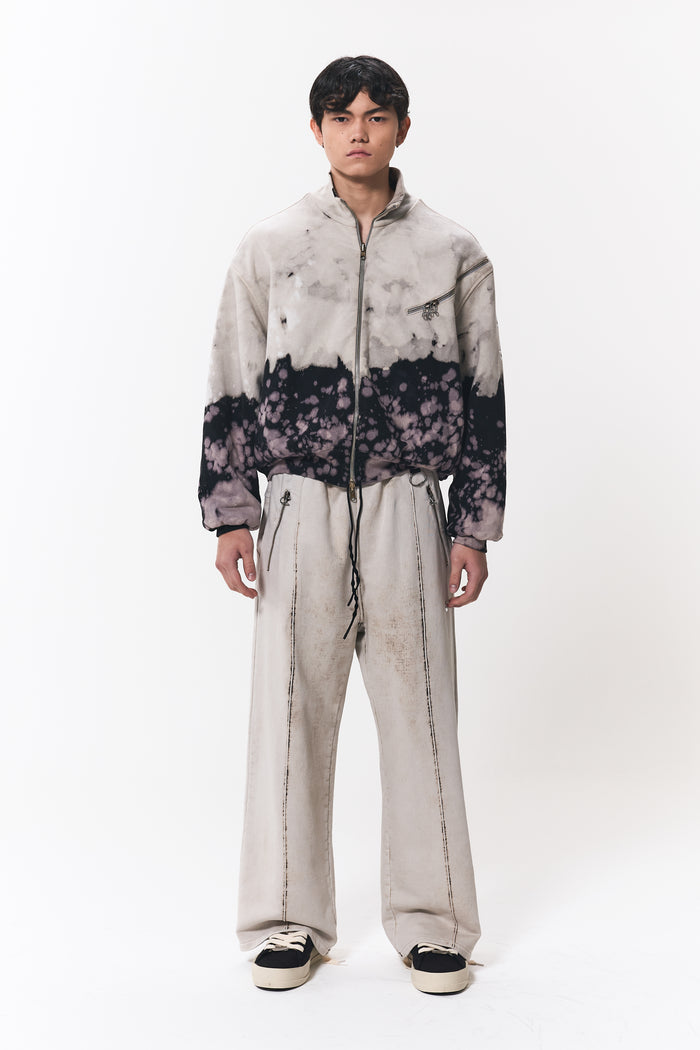 SWEAT FUNNEL JACKET ACID GREY