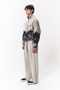 SWEAT FUNNEL JACKET ACID GREY