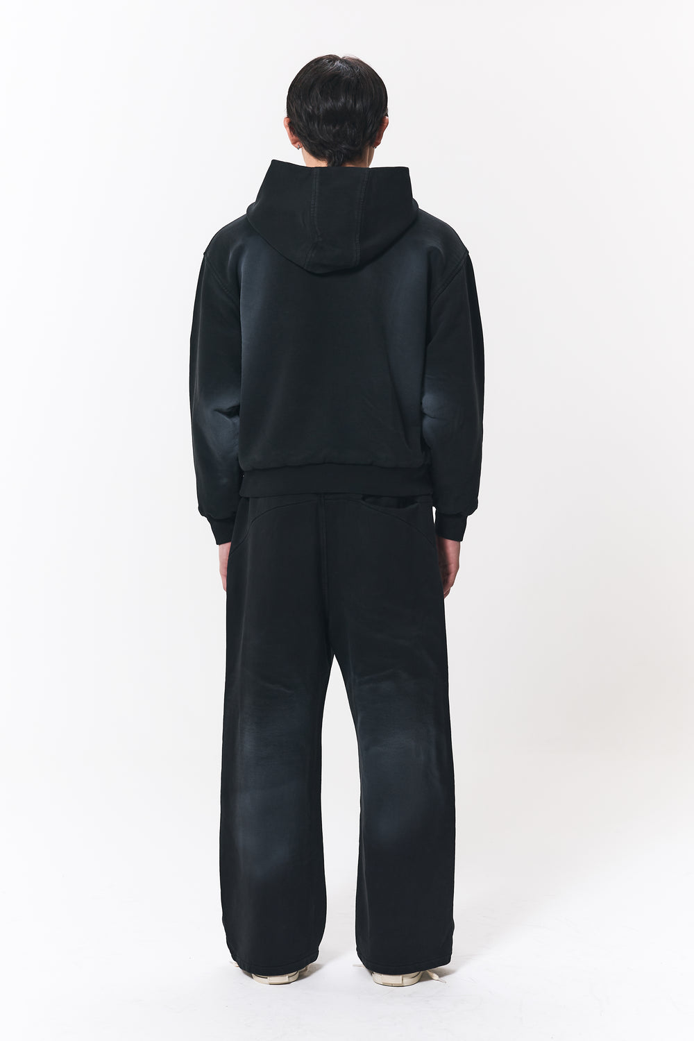 UNIFORMA ZIP HOODIE STONE BLACK