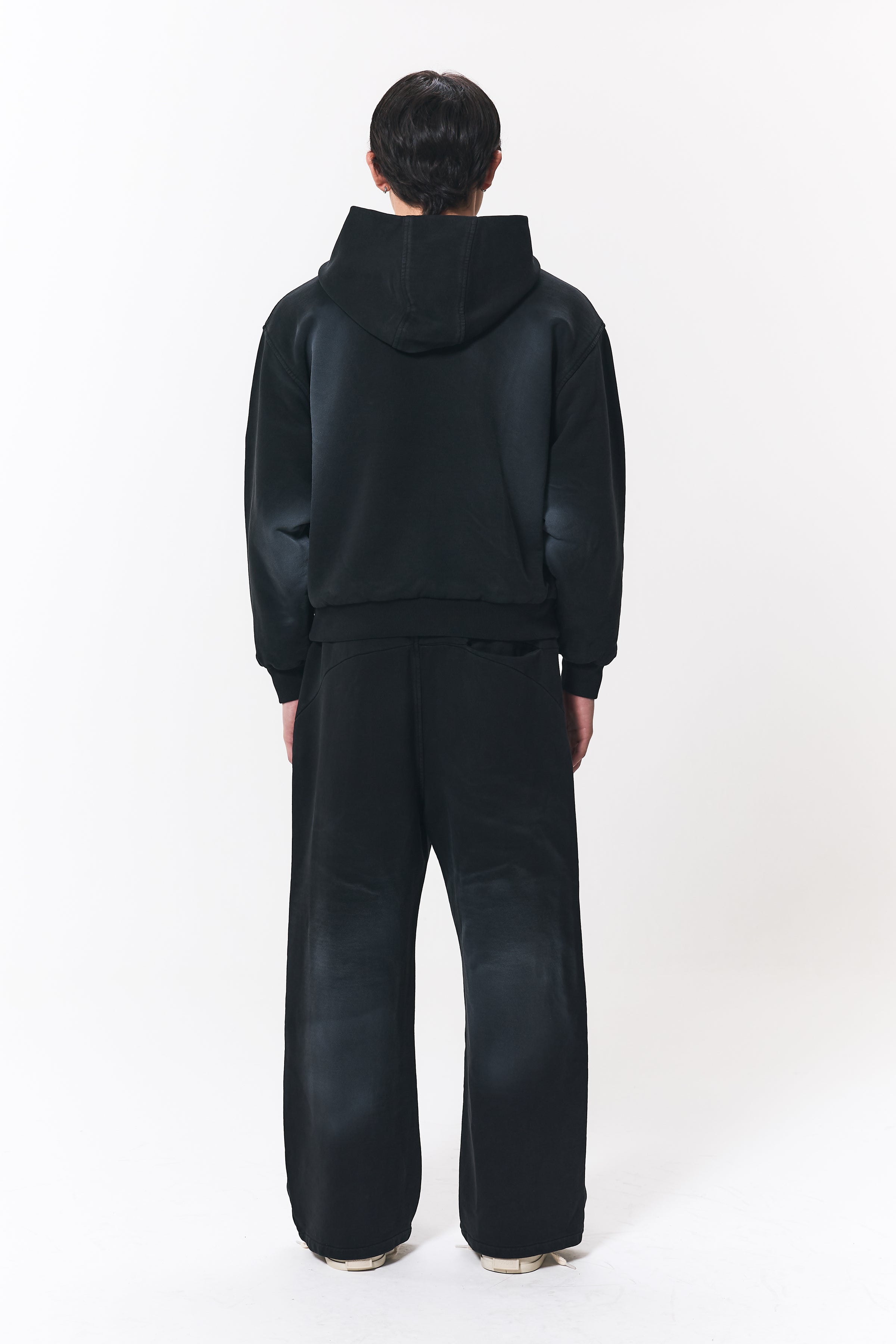 UNIFORMA ZIP HOODIE STONE BLACK