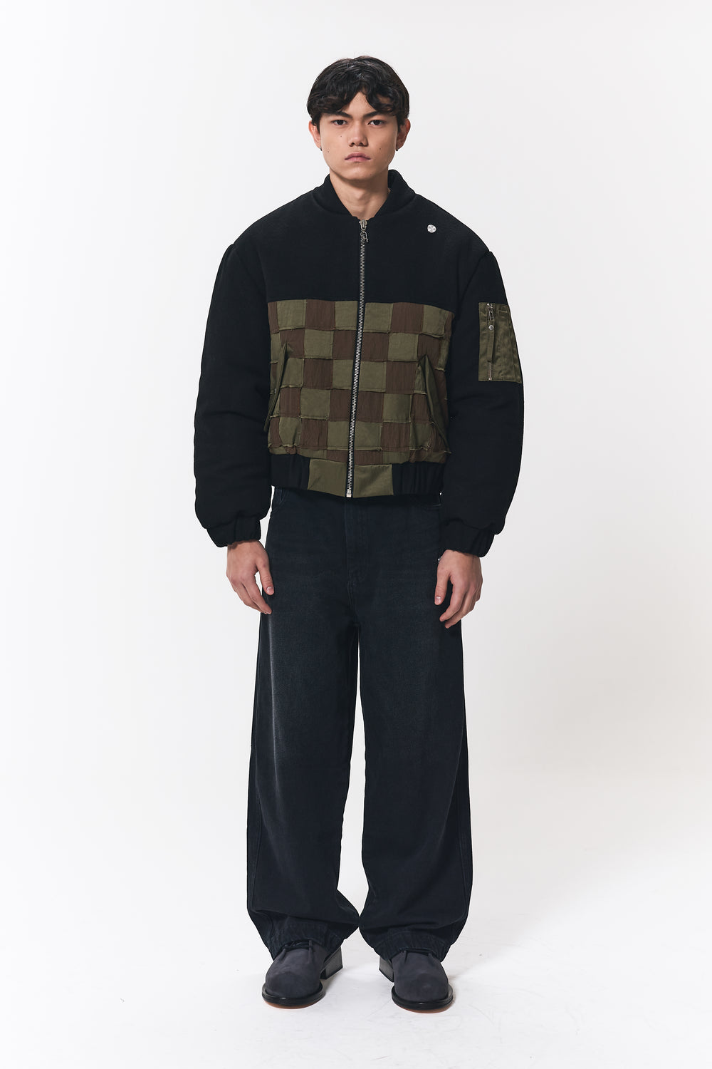 MOSAIC BOMBER JACKET GREEN