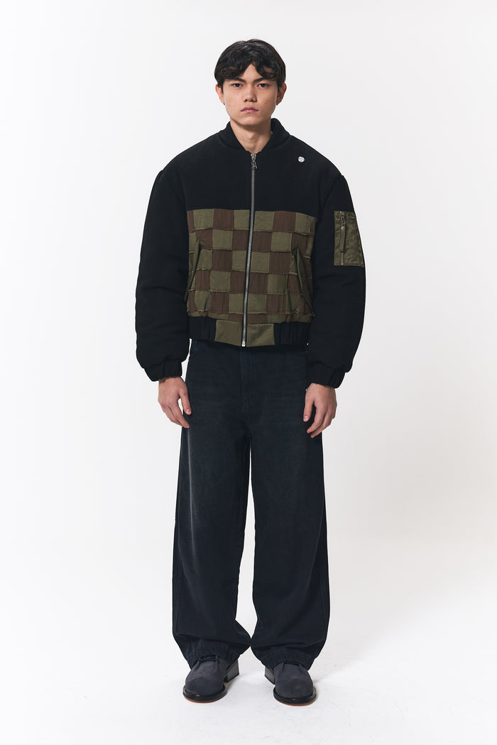 MOSAIC BOMBER JACKET GREEN