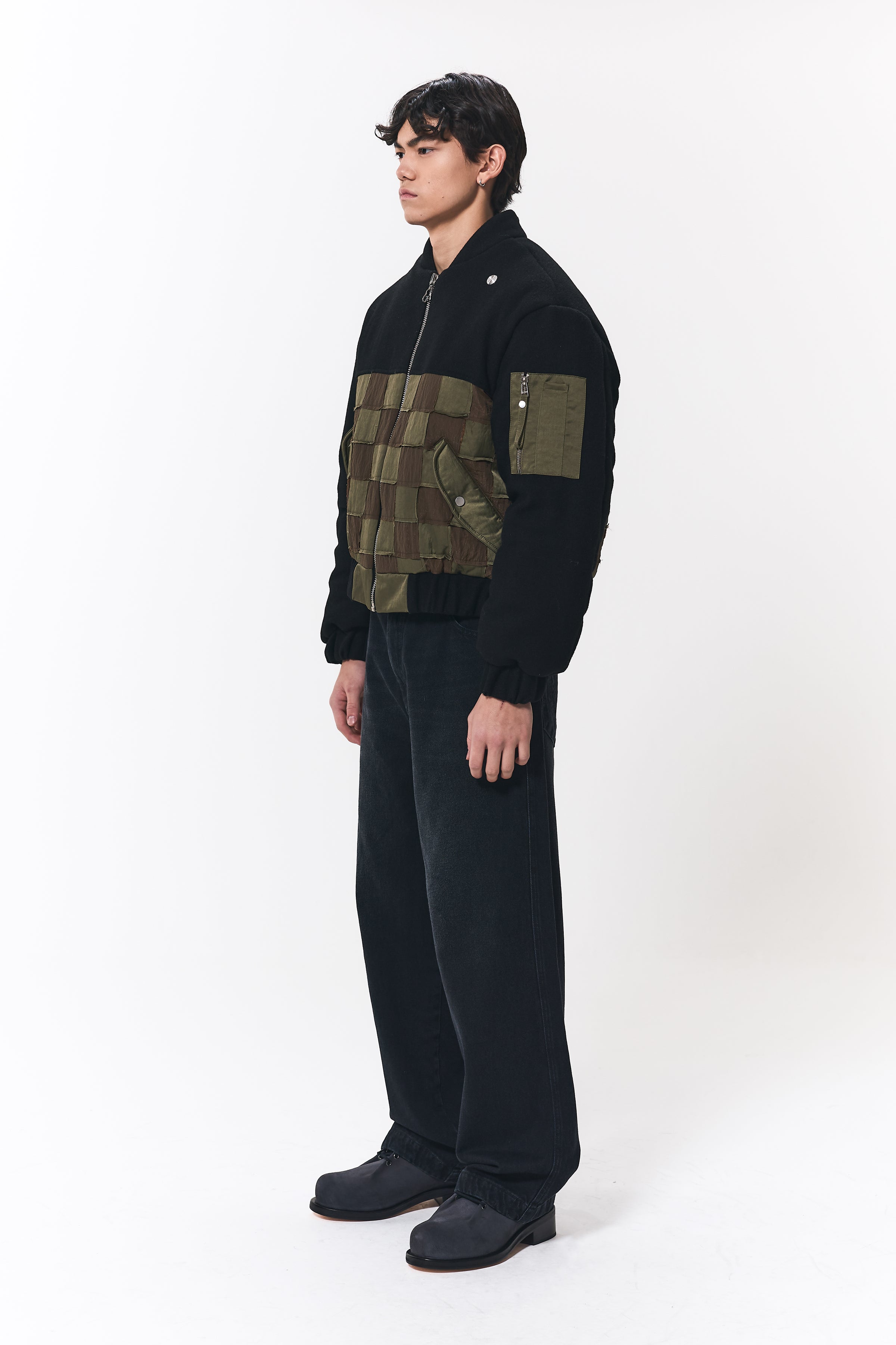 MOSAIC BOMBER JACKET GREEN