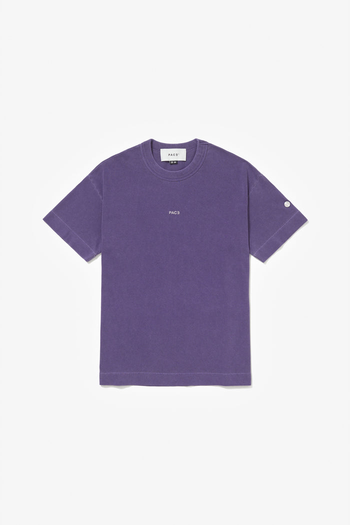 MIRROR REGULAR TEE STONE WASHED PURPLE