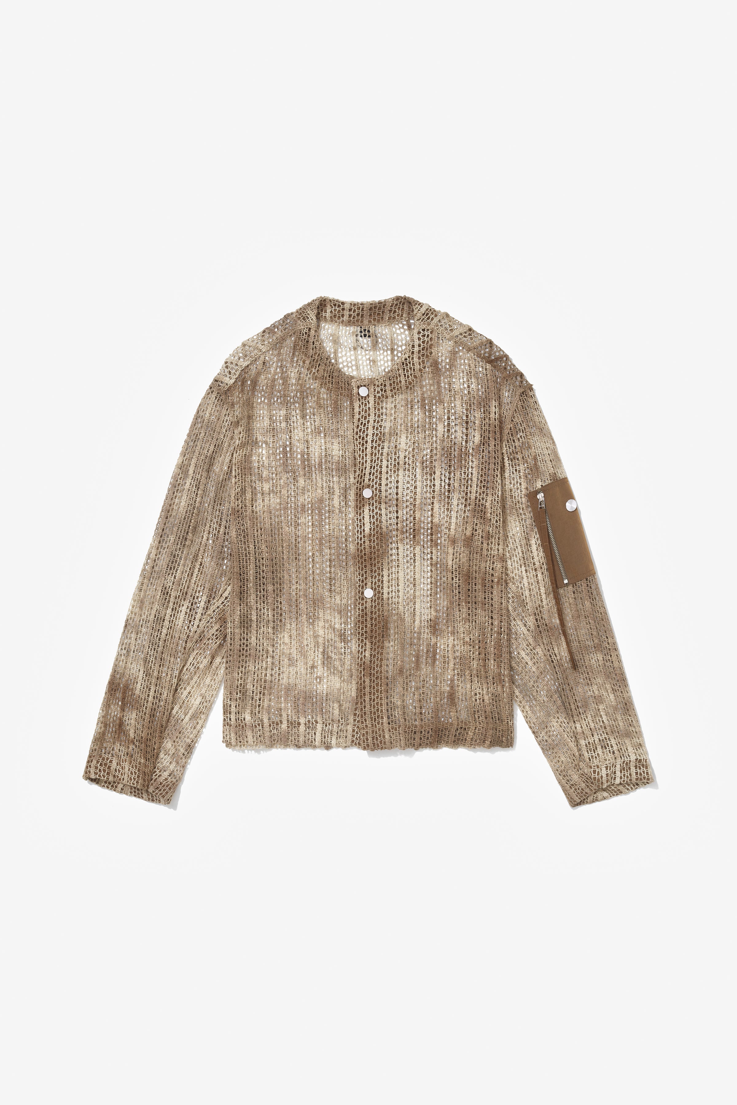 UJI CROCHET SHIRT BROWN