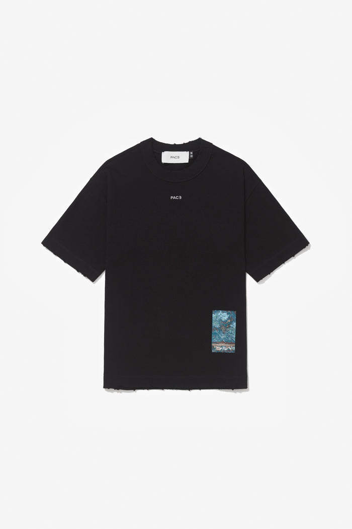 TEE TSUHO REGULAR STONE WASHED BLACK