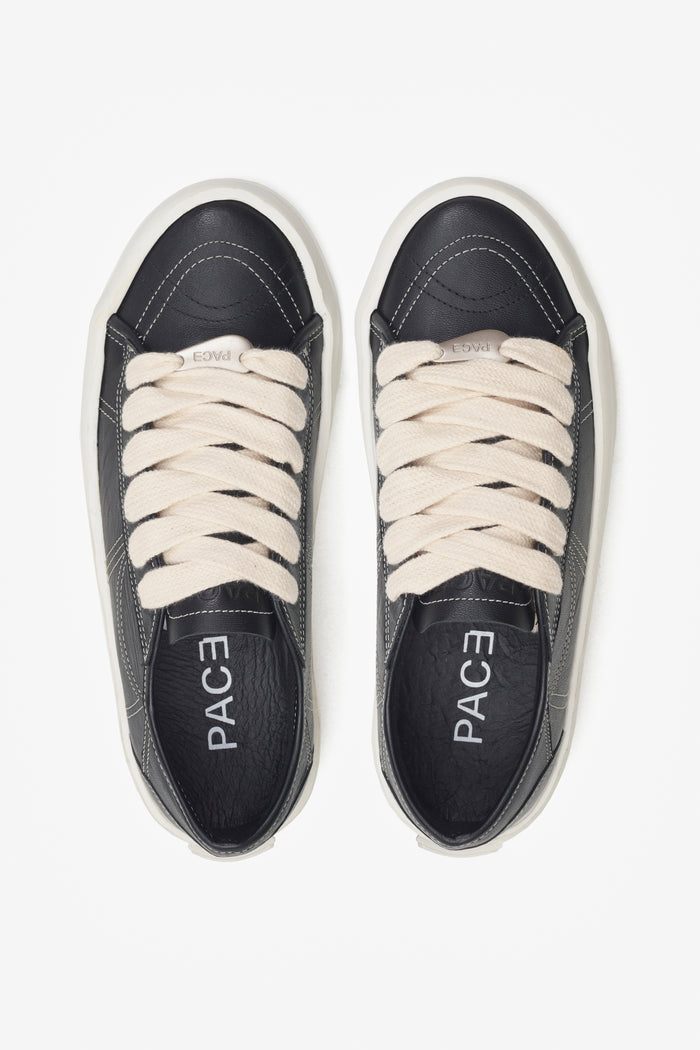 BR-01 V1.1 LEATHER LOW BLACK