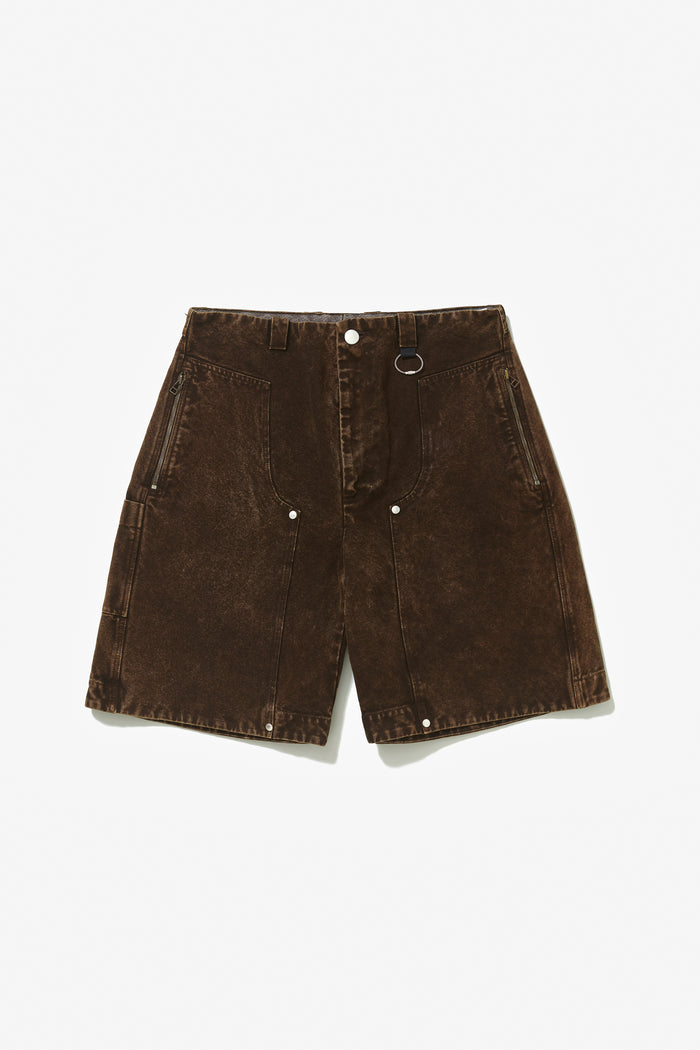 HALF CARP SHORTS WASHED BROWN