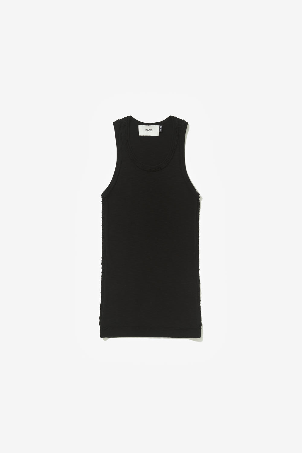 PATTERN TANK TOP BLACK