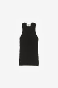 PATTERN TANK TOP BLACK