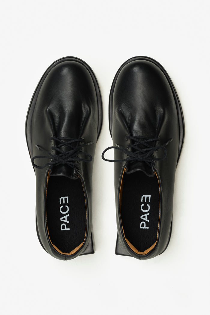 BUNNY TOMO SHOES LEATHER BLACK