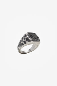 FORGED HANKO RING AGED SILVER
