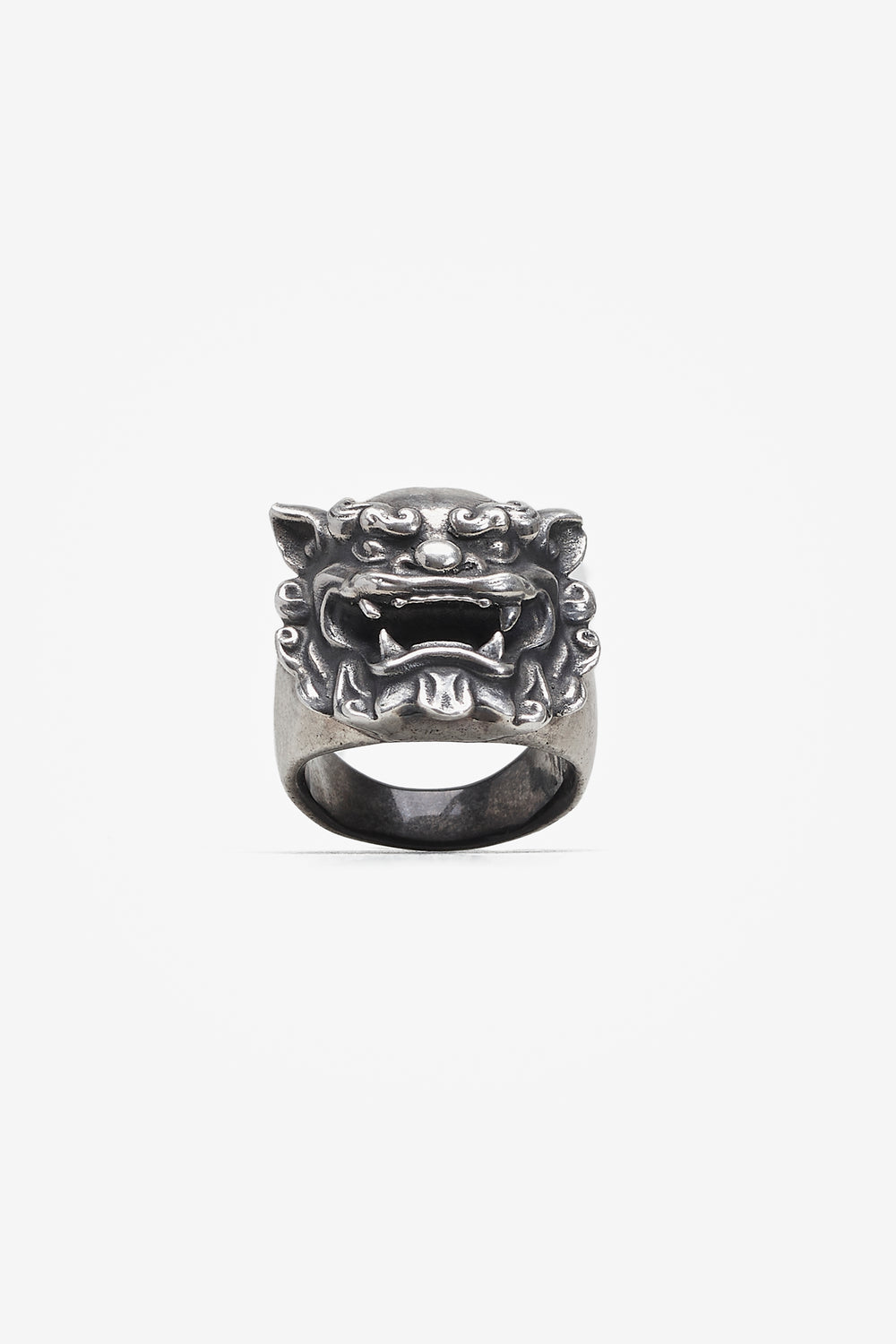 SHISA RING AGED SILVER