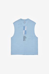RBZ DT2 DRUMMER TANK TOP LIGHT BLUE