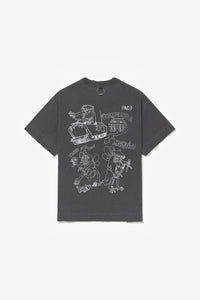 TEE OKINAWA SKETCHES SW BLACK 90's