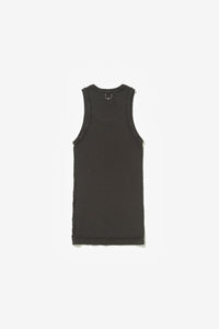 PATTERN TANK TOP STONE WASHED DARK GREY