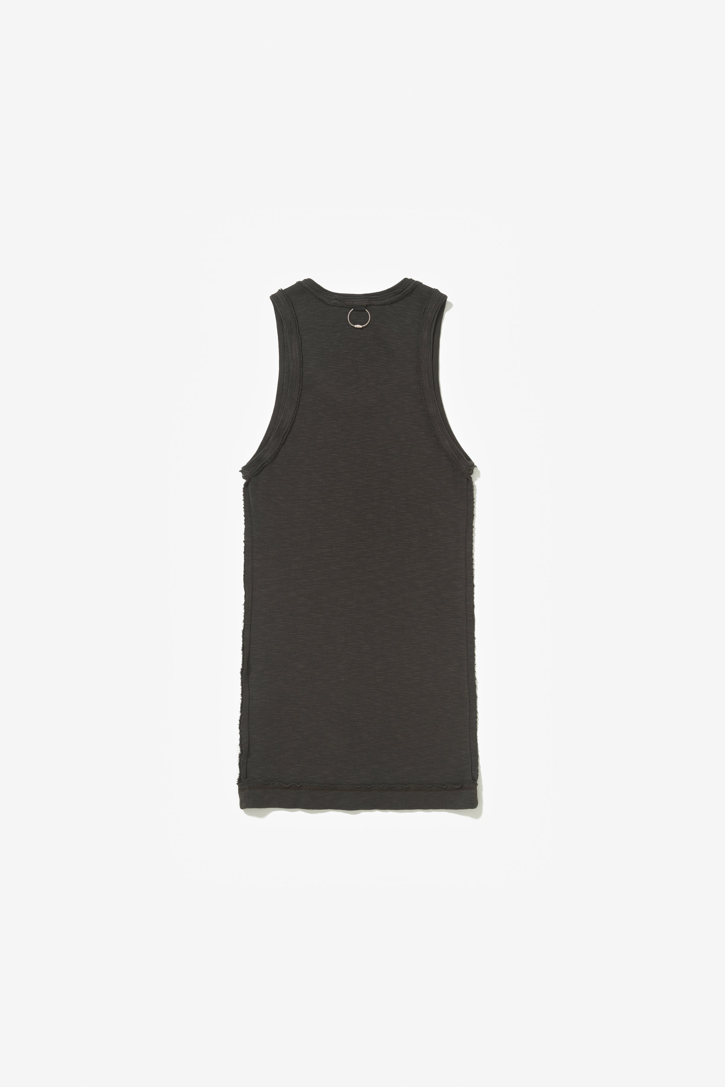 PATTERN TANK TOP STONE WASHED DARK GREY