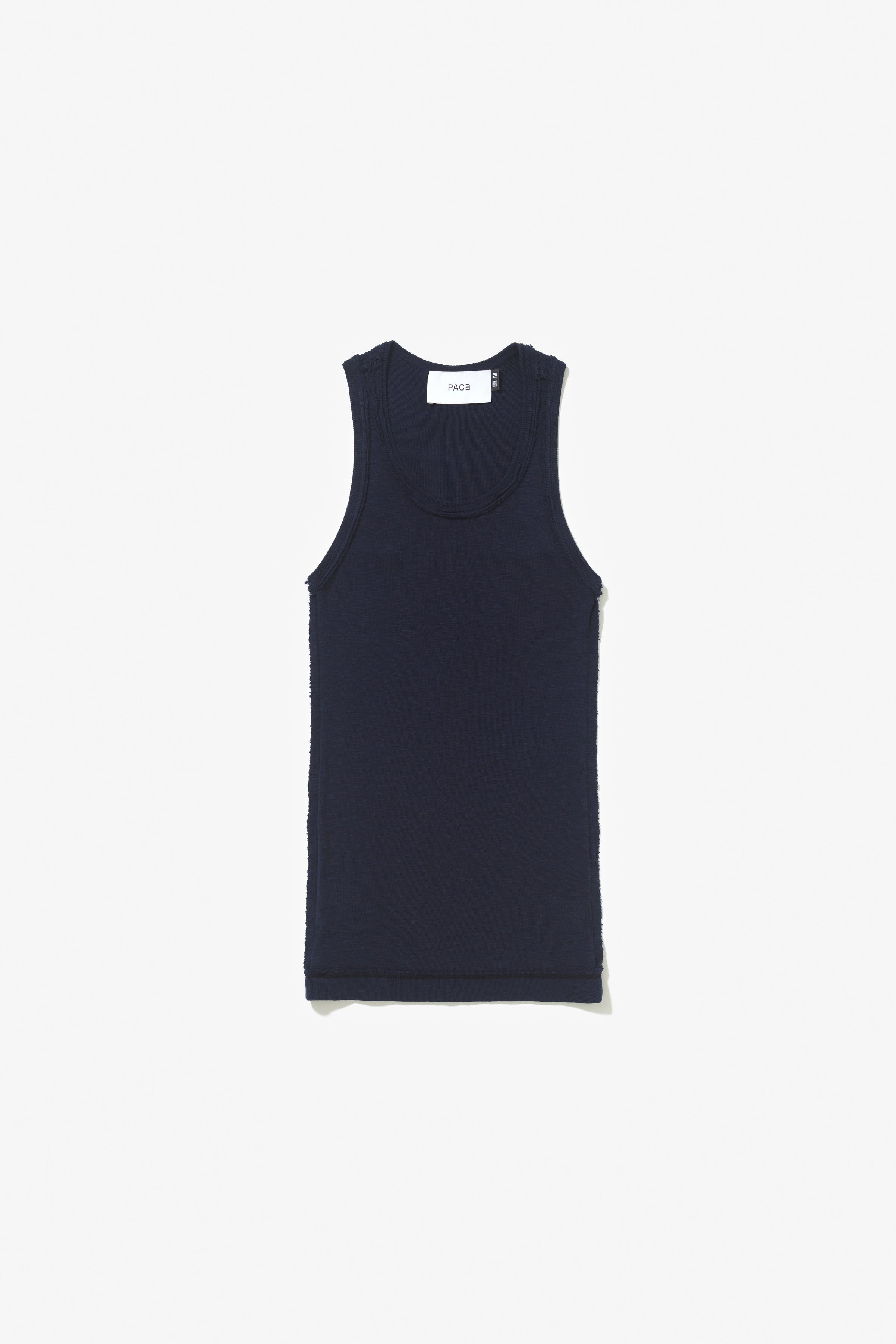 PATTERN TANK TOP STONE WASHED NAVY BLUE