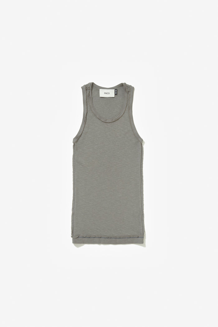 PATTERN TANK TOP LIGHT GREY