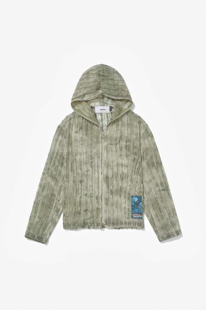 UJI MILLI HOODIE CROCHET GREEN