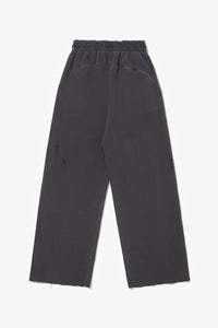 RIPPED SWEATPANTS STONE WASHED GREY