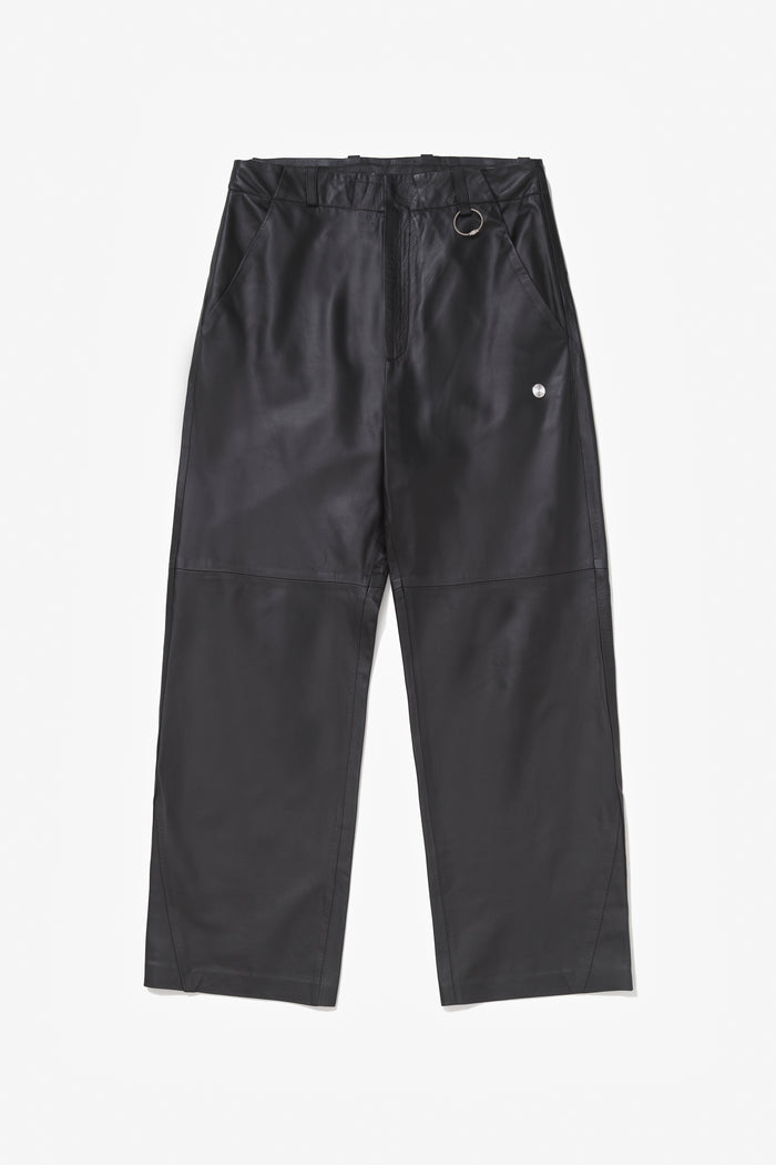 PRÉ VENDA - LEON LEATHER SUIT TROUSERS BLACK