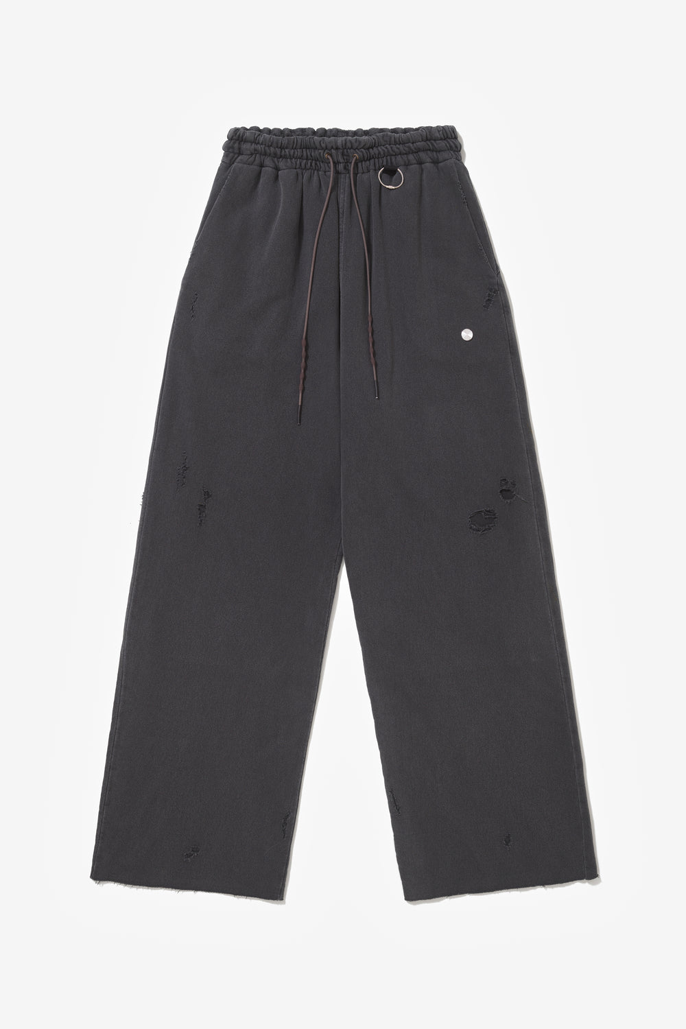 RIPPED SWEATPANTS STONE WASHED GREY